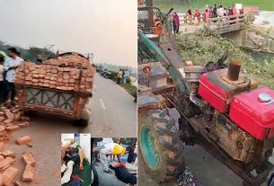 মতলব উত্তরে ইটের ট্রলির ধাক্কায় নানি-নাতির করুণ পরিণতি, নিহত ১
