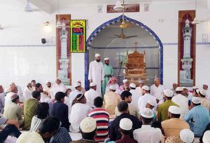 কচুয়ায় দোয়াটি ইব্রাহীমিয়া জামে মসজিদের উদ্বোধন, জুমার নামাজে অংশ নিল শতাধিক মুসল্লি