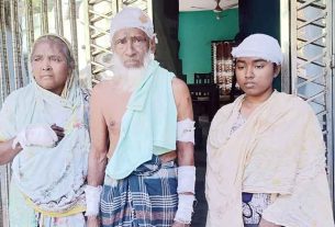 মতলব উত্তরে গাছ কাটাকে কেন্দ্র করে স্বামী-স্ত্রী ও কন্যাকে কুপিয়ে জখম