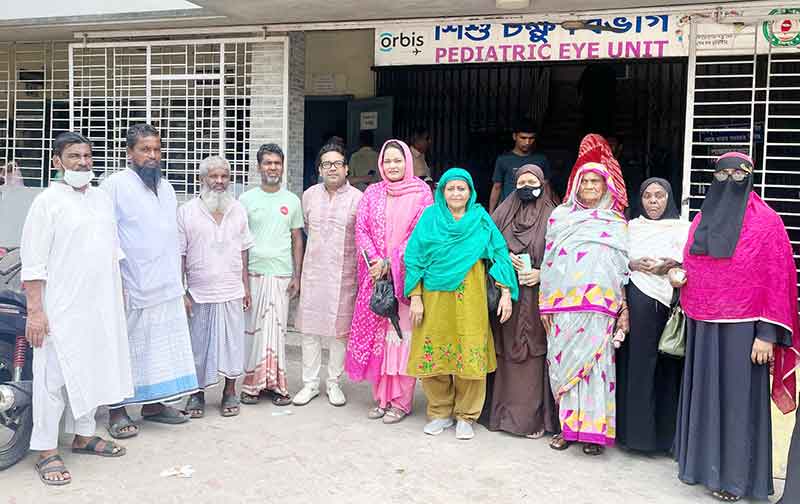 চোখে আলো ফেরাতে বিজয়ীর মানবিক উদ্যোগ