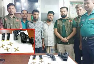 ঢাকা থেকে উদ্ধার হলো ফরিদগঞ্জ থানার চুরি হওয়া সরকারি অস্ত্র, আটক দুই অভিযুক্ত