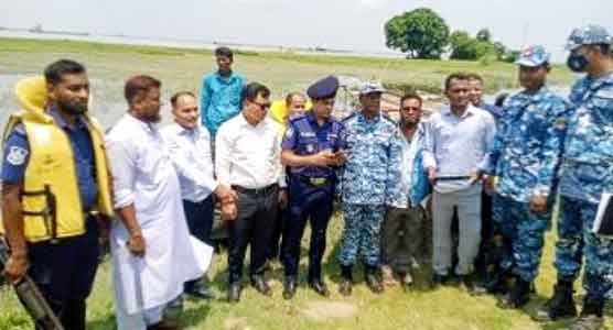 মতলব উত্তরে জাটকা ধরায় জব্দকৃত ৭টি নৌকা নিলামে বিক্রি