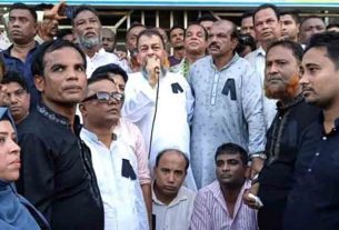 ফরিদগঞ্জে বিএনপির মৌন মিছিল ও সমাবেশ