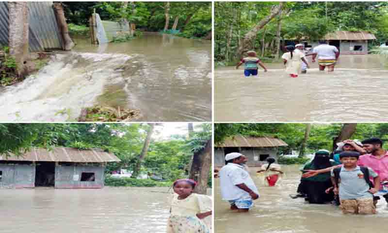 চাঁদপুরে মেঘনার পানি বিপদসীমার ২১ সেন্টিমিটার ওপরে, নিম্নাঞ্চলে জলাবদ্ধতা