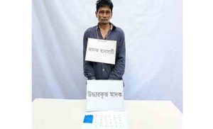 কচুয়ায় যৌথ বাহিনীর অভিযানে মাদক ব্যবসায়ী গ্রেপ্তার
