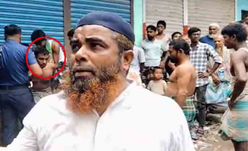 ফরিদগঞ্জে মাদকাসক্ত ছেলেকে পুলিশের হাতে দিলেন বাবা