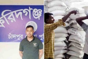 ফরিদগঞ্জে ৯২ বস্তা খাদ্যবান্ধব কর্মসূচির চাল জব্দ, দুই জনের শাস্তি