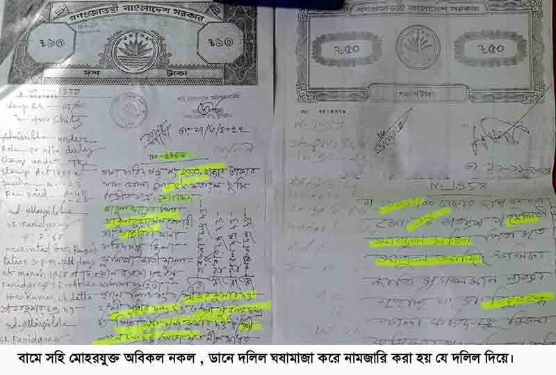 ফরিদগঞ্জে ভুয়া দলিলের মাধ্যমে নামজারি: এক পরিবারের সর্বস্ব হারানোর শঙ্কা