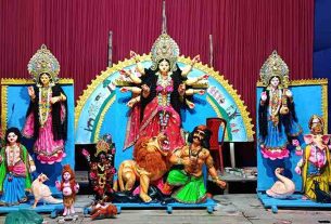 উৎসাহ ও আনন্দের মধ্য দিয়ে চাঁদপুরে শারদীয় দুর্গাপূজা শুরু