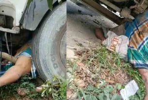 শাহরাস্তিতে বালুবাহী ট্রাকের ধাক্কায় প্রাণ গেল ব্যবসায়ীর