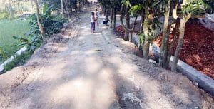 দক্ষিণ বালিয়ার সড়ক নির্মাণে অনিয়মের অভিযোগে এলাকাবাসীর প্রতিবাদ, তদন্তে এলজিইডি