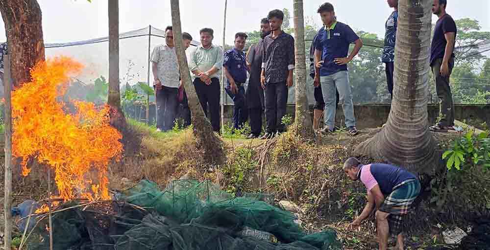 চাঁদপুর সংবাদে প্রতিবেদন প্রকাশের পর প্রশাসনের অভিযান