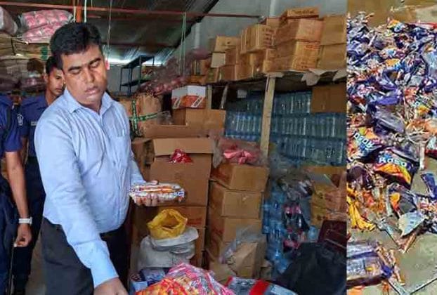 ক্ষতিকর শিশু খাদ্য বিক্রির দায়ে ব্যবসায়ীকে ৪০ হাজার টাকা জরিমানা