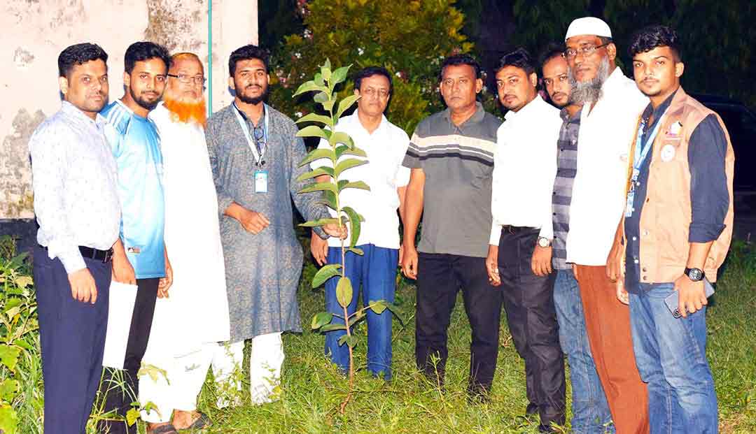 সবুজ চাঁদপুর গড়ার প্রত্যয়ে যুব উন্নয়ন অধিদপ্তর প্রাঙ্গণে বৃক্ষরোপণ