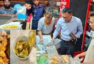 অস্বাস্থ্যকর ও বাসি খাবার বিক্রির অভিযোগে দুই রেস্টুরেন্টকে জরিমানা