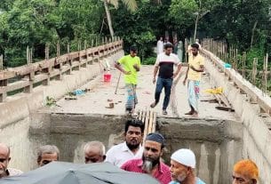 মতলবের উদমদীতে কালভার্ট নির্মাণে স্বস্তি পাচ্ছে আট গ্রামের মানুষ