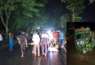 শাহরাস্তিতে সিএনজি-ট্রাক সংঘর্ষে আহত ৫, মহাসড়ক অবরোধ