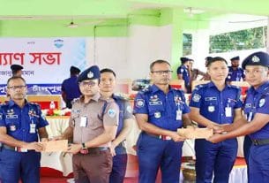 কচুয়া থানার ওসি আজিজুল জেলার শ্রেষ্ঠ ওসি নির্বাচিত
