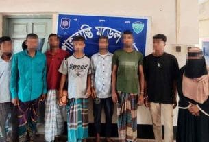 শাহরাস্তিতে পুলিশের অভিযানে ১০ আসামি গ্রেপ্তার