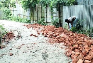 কচুয়ায় দুই কিলোমিটার সড়ক সংস্কারে স্বস্তি স্থানীয়দের