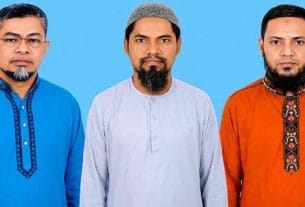 হাজীগঞ্জ বাজার ব্যবসায়ী সমিতির সভাপতি সালাহ্উদ্দিন, সম্পাদক শাহাবউদ্দিন