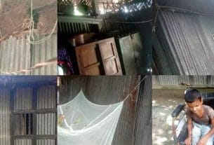 বাবাহীন পরিবারে অসুস্থ ও প্রতিবন্ধী সন্তান, ভাঙা ঘরে মানবেতর জীবন