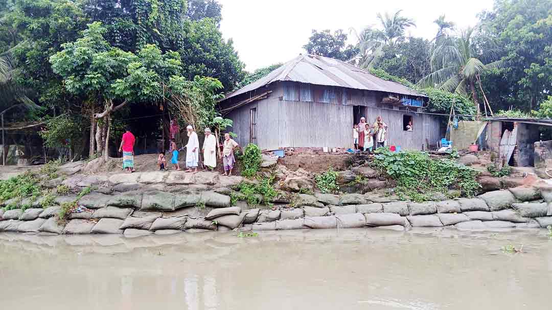 রঘুনাথপুরে ডাকাতিয়ার ভাঙনে আতঙ্কে ৩০ পরিবার