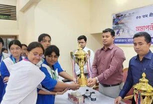 চাঁদপুর সদরে গ্রীষ্মকালীন ক্রীড়া প্রতিযোগিতায় বিজয়ীদের মাঝে পুরস্কার বিতরণ