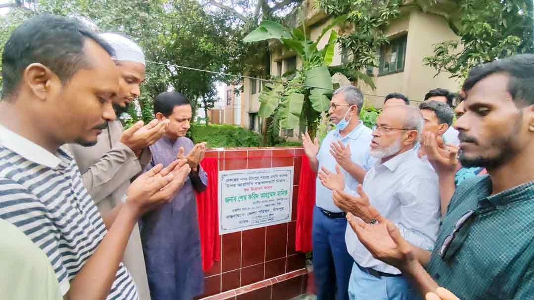 শহরের এসবি খালের ওপর বক্সকালভার্ট নির্মাণ উদ্বোধন