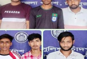 মতলব দক্ষিণে পৃথক অভিযানে মাদকসহ আটক ৬