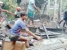 মতলবের নওগাঁয় আগুনে দুই ভাইয়ের ঘর পুড়ে ছাই